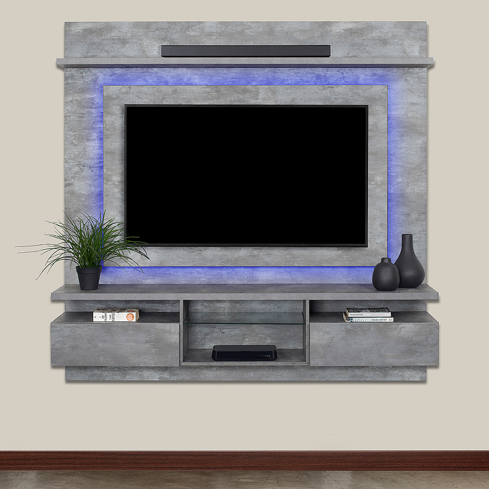 Umhlali - Floating TV Unit - Urban Steel