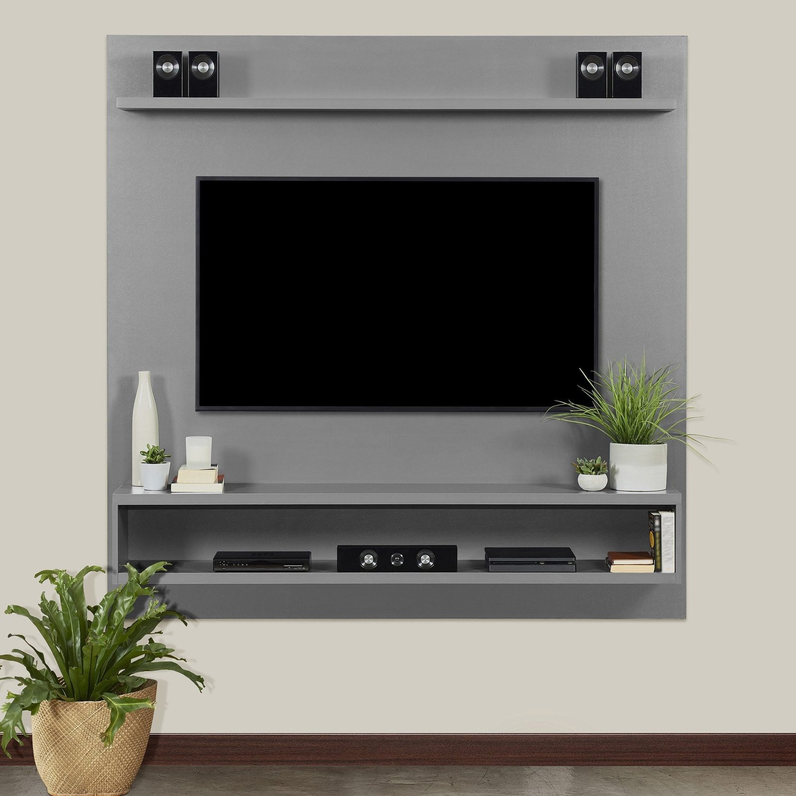 Solar - Grey TV Stand - Storm Grey