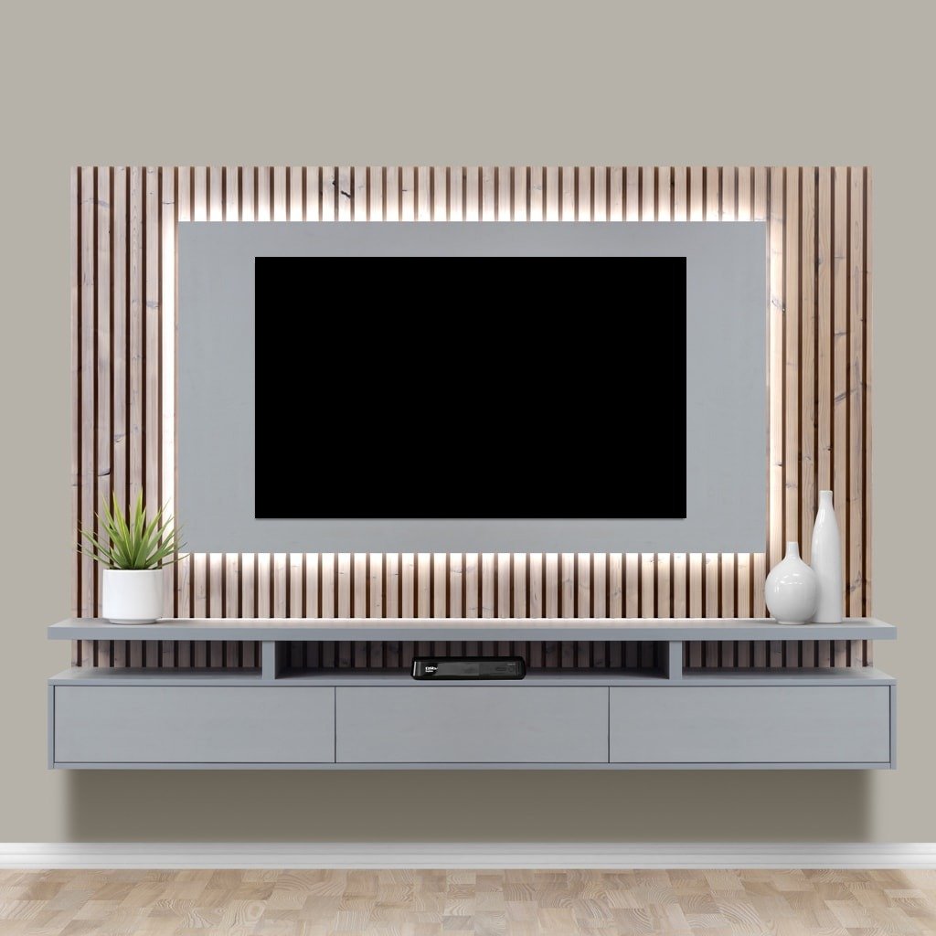 Arniston - Wall Mounted TV Unit - LED Lights