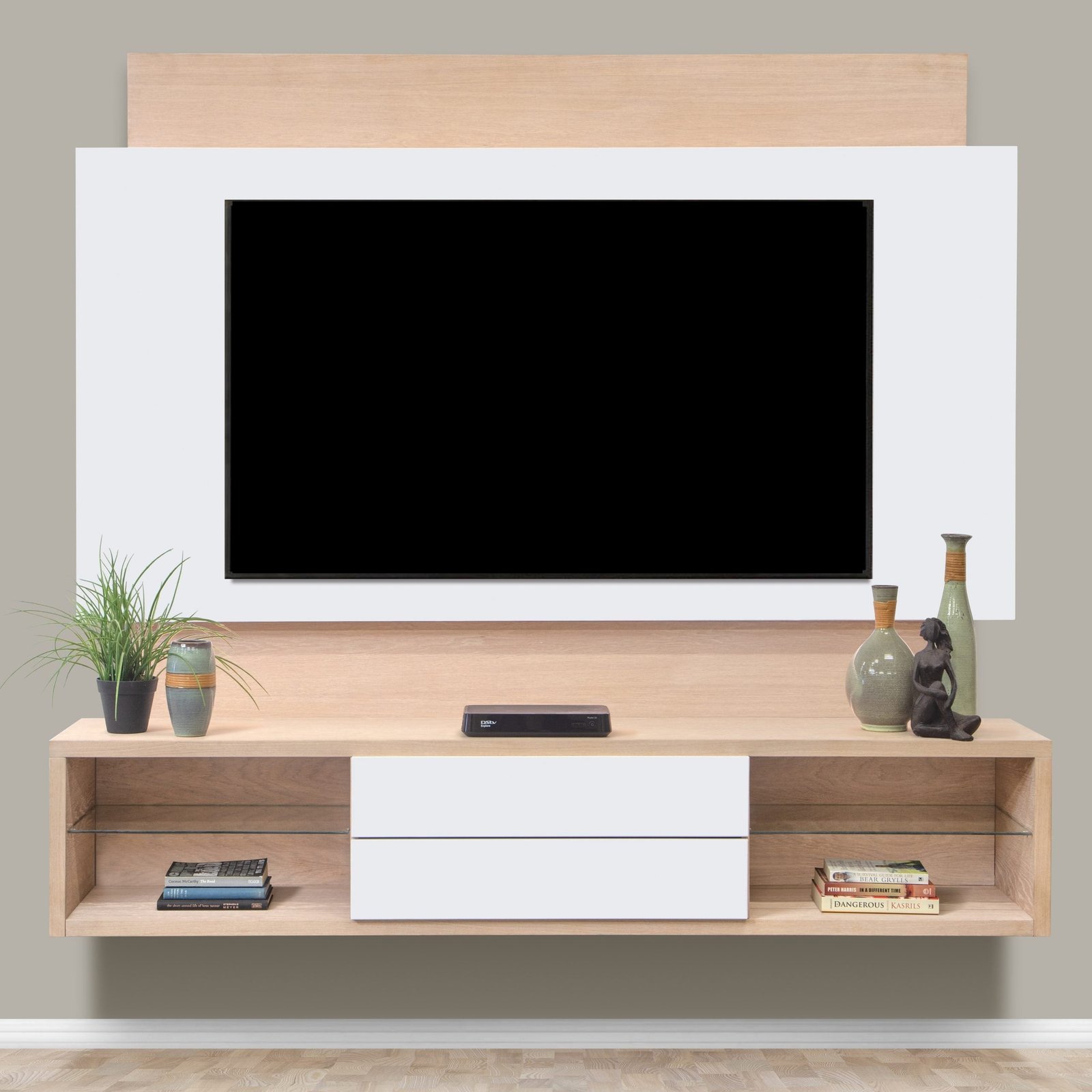 Sheffield - White Floating TV Stand
